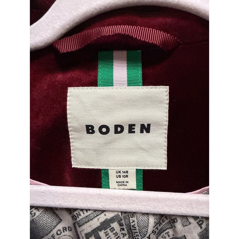 Boden Womens Red Velvet Marylebone Matching Suit Set Size 10 Holiday Preppy - Picture 7 of 10